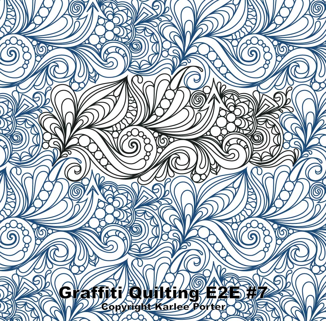Graffiti Quilting Edge-to-Edge #7